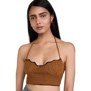 Stella Pardo Samira Crop Top in Mika/Black NWT Size Medium